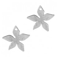 DQ Metal Pendant Leaves 25mm Antique silver